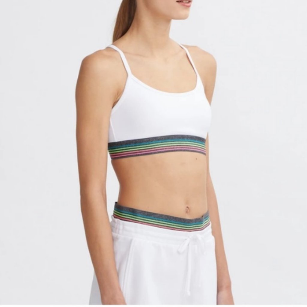Bandier Nylora Set Grada Shorts & Utley Bra White